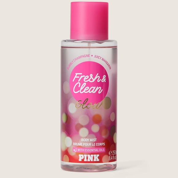 Victoria's Secret PINK Fresh & Clean Glow Holiday Body Mist NEW - Picture 2 of 2
